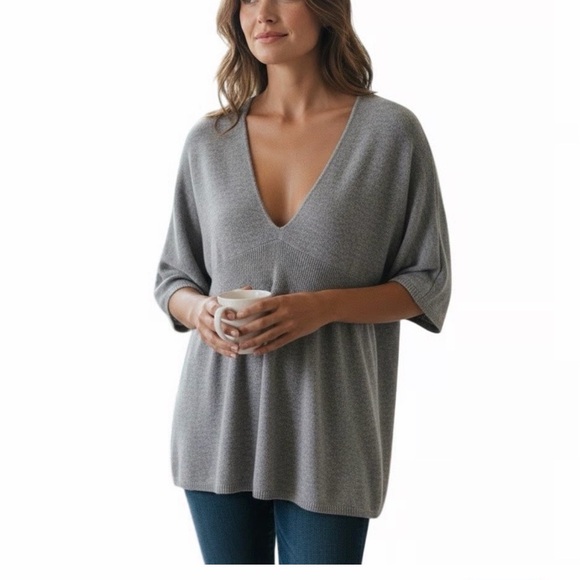 Vince Sweaters - Vince Charcoal V-Neck Women's Sweater